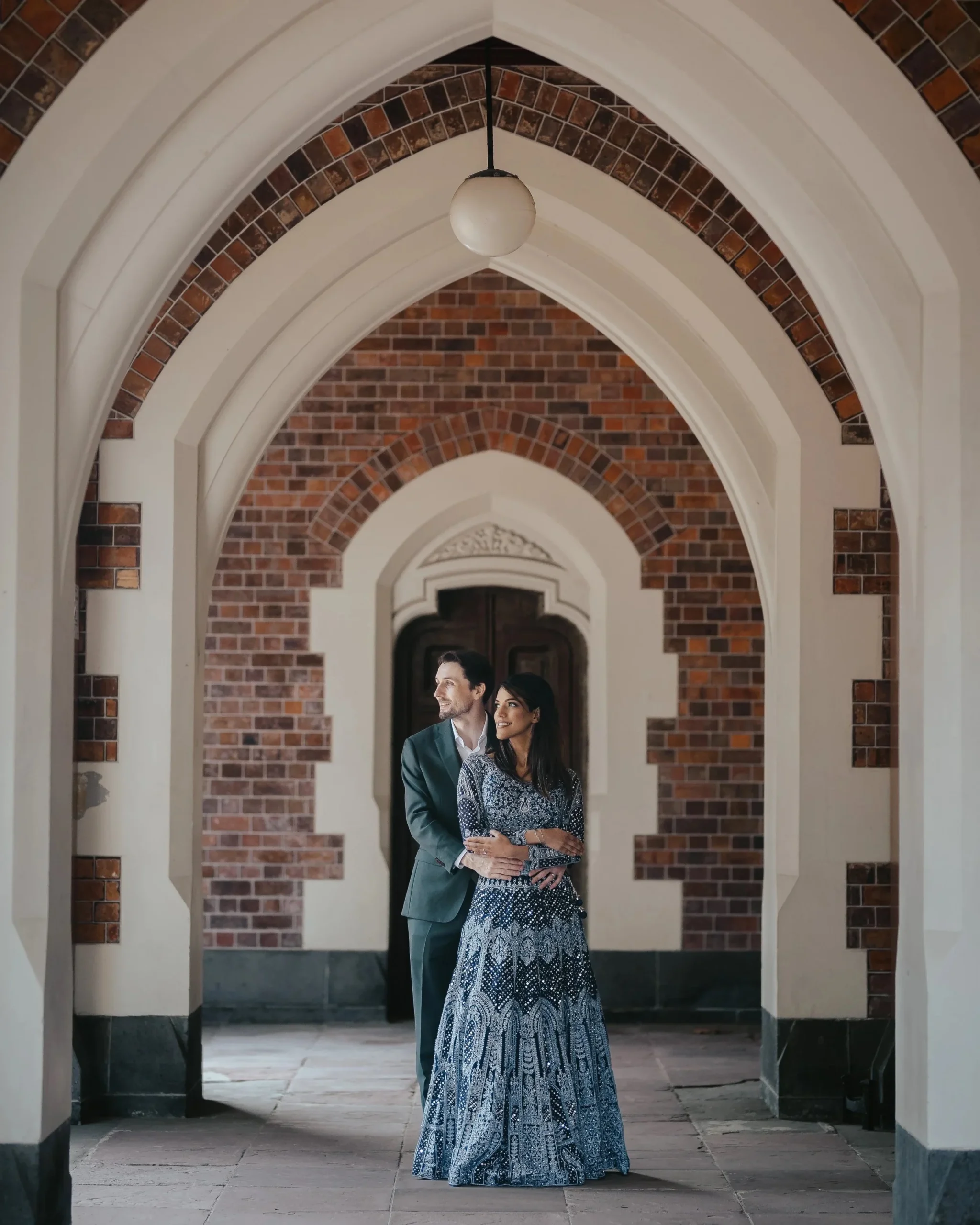 couple-standing-at-church-entrance-auckland
